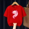 Axolotl Fish Kids T Shirt All Colour