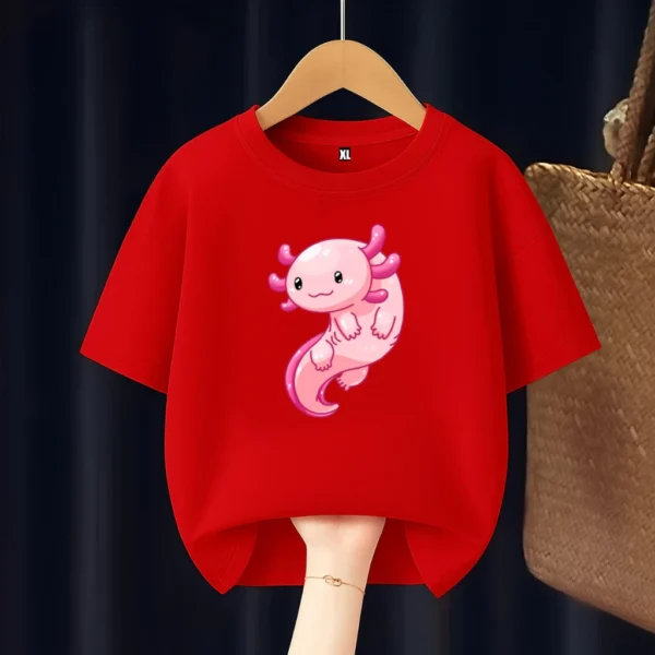 Axolotl Fish Kids T Shirt All Colour
