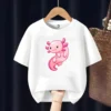 Axolotl Fish Kids T Shirt All Colour