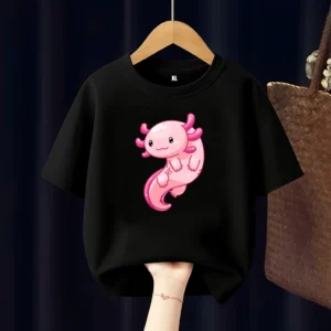 Axolotl Fish Kids T Shirt All Colour