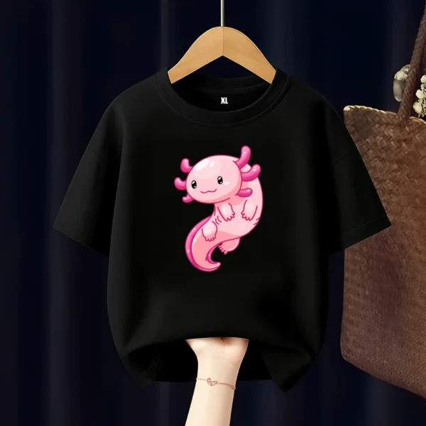 Axolotl Fish Kids T Shirt All Colour