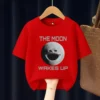 Moon Woke Up Kids T-Shirt