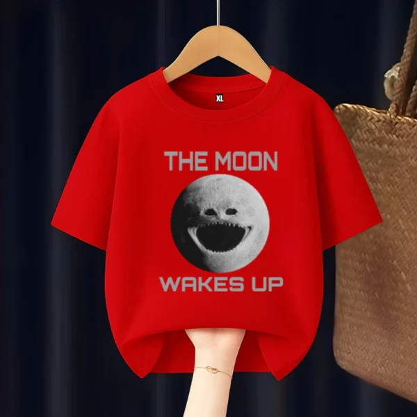 Moon Woke Up Kids T-Shirt