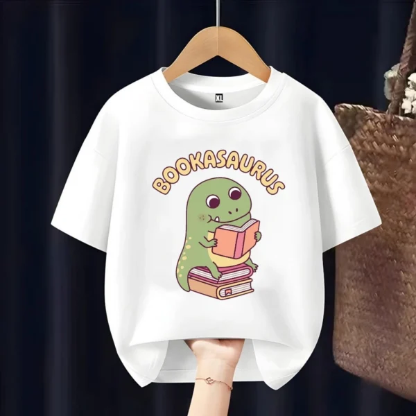 Dinosaur Book Kids T Shirt