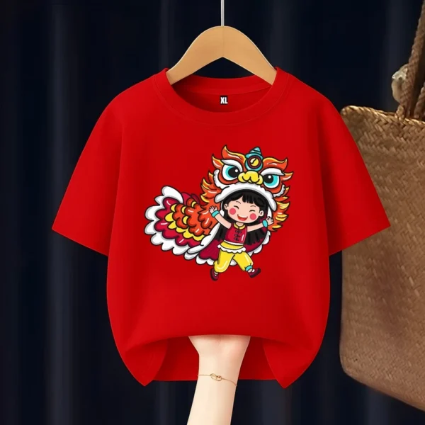 id-11134207-8224o-mgj3urqzphjj40.webp Barongsai Lion Dance Kids T Shirt