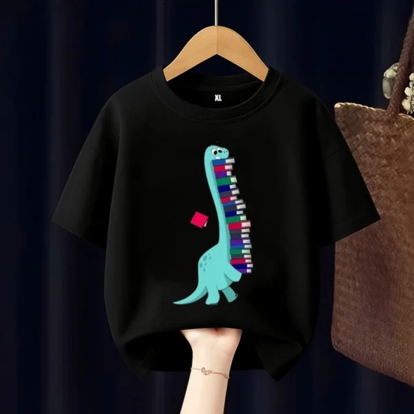 id-11134207-8224p-mg9kc81s1r7y8a.webp Dinosaur Book Kids T Shirt