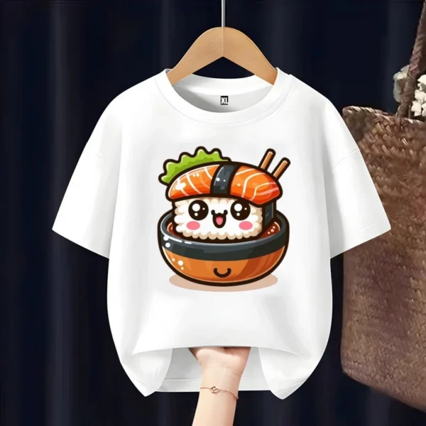 Kawaii Sushi Kids T Shirt
