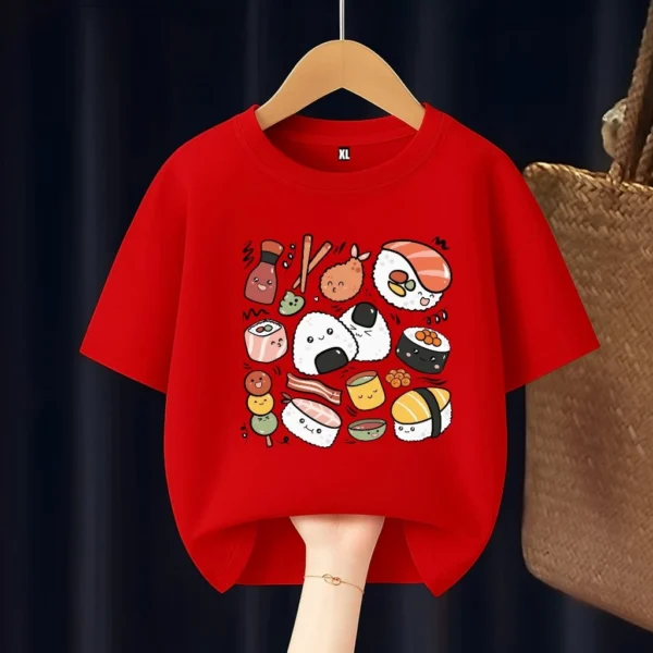 Kawaii Sushi Kids T Shirt