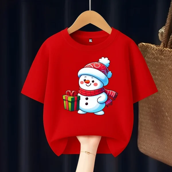 id-11134207-8224q-mgfejd9nsdu7f3.webp Cute Snowman Kids T Shirt