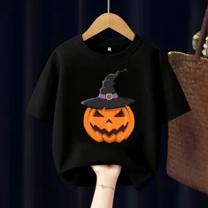 Halloween Pumpkin Kids T Shirt