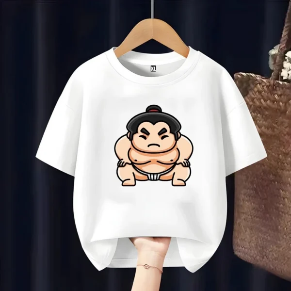 id-11134207-8224r-mgggdcv8v2175f.webp Traditional Japanese Sumo Kids T-Shirt