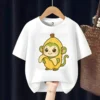 Cute Banana Monkey Kids T-Shirt