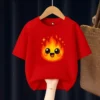 Cartoon Fire Kids T Shirt