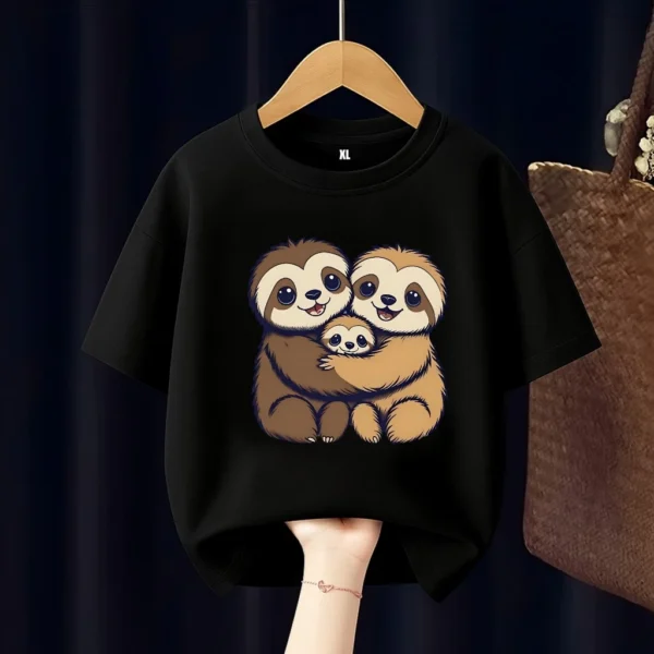 Cute Sloth Kids T Shirt