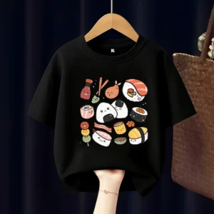 Kawaii Sushi Kids T Shirt