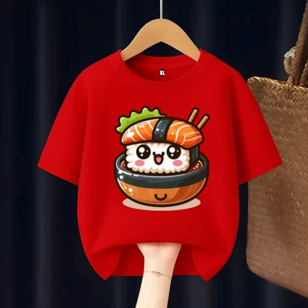 Kawaii Sushi Kids T Shirt