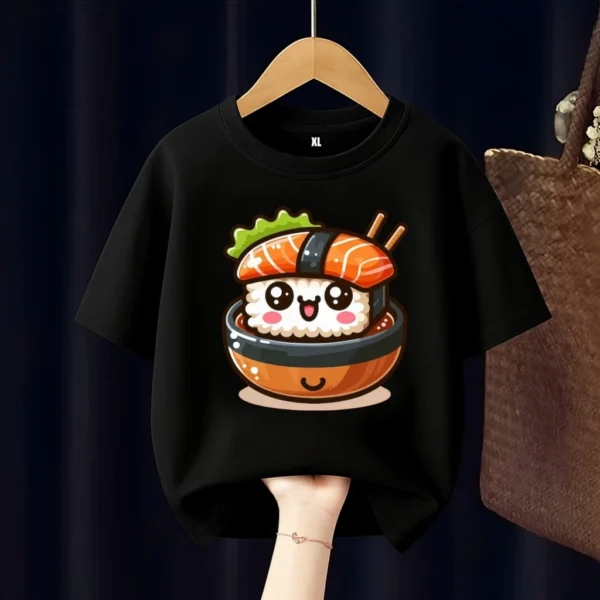 Kawaii Sushi Kids T Shirt