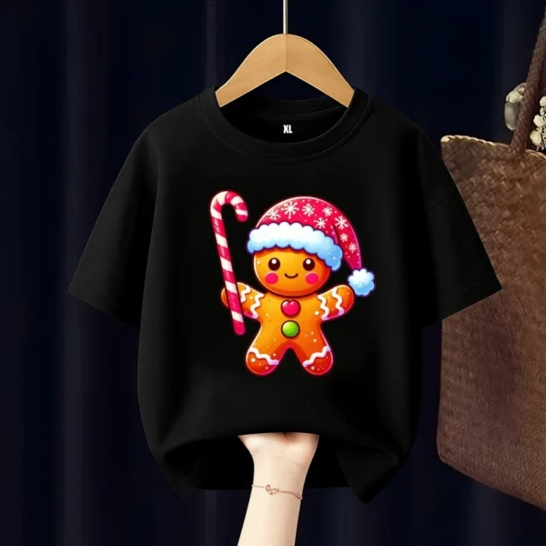 id-11134207-8224w-mgfcr0s9t1xob4.webp Cute Gingerbread Man Kids T Shirt