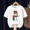 Cute Snowman Kids T Shirt
