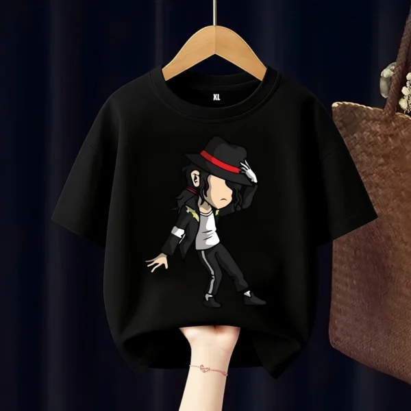 id-11134207-8224x-mgajccyrhjin48.webp Michael Jackson Cartoon Kids T-Shirt