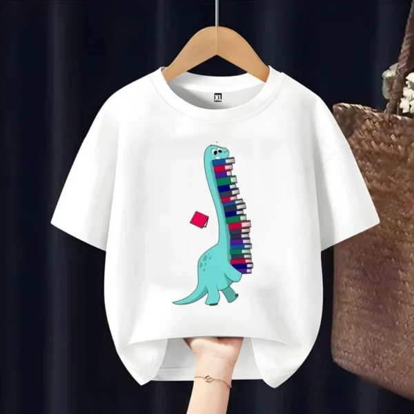 id-11134207-8224y-mg9kc81s35se3e.webp Dinosaur Book Kids T Shirt