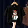Cute Snowman Kids T Shirt