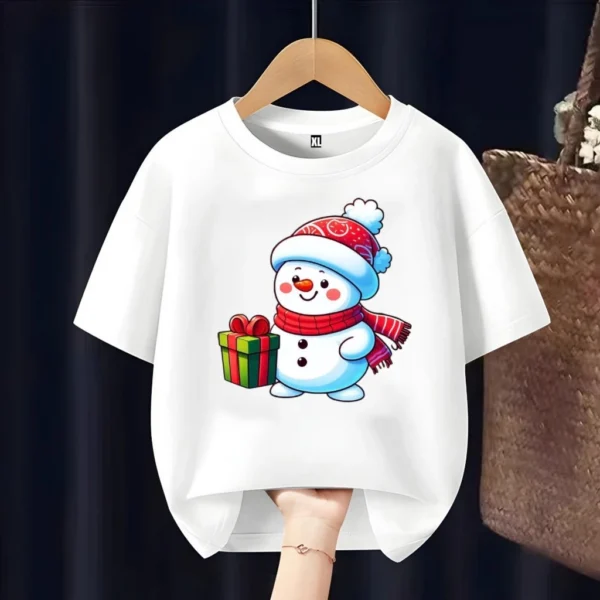 id-11134207-8224z-mgfejd9nqz9r61.webp Cute Snowman Kids T Shirt
