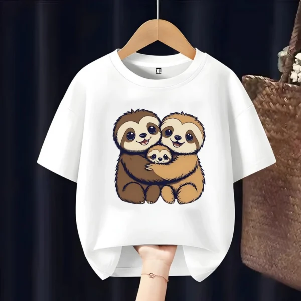 Cute Sloth Kids T Shirt