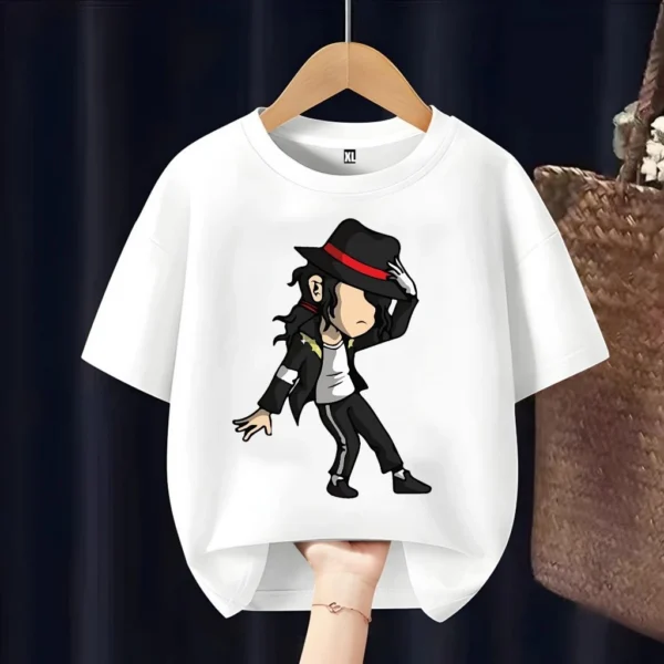 id-11134207-82251-mgajccyriy33a8.webp Michael Jackson Cartoon Kids T-Shirt