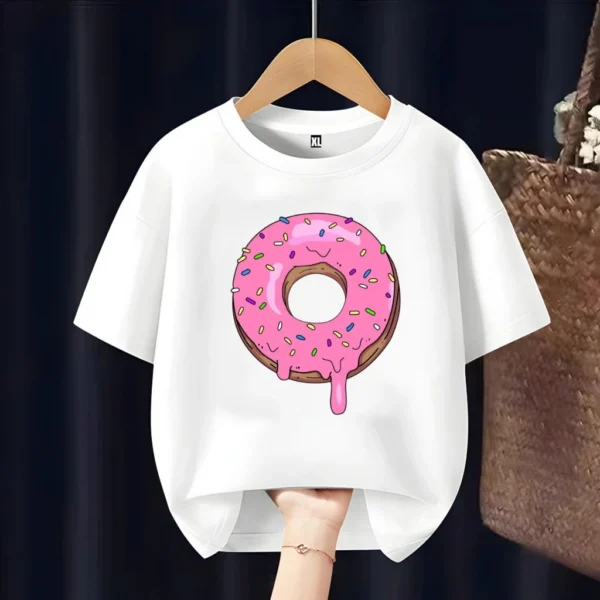Cute Donut Kids T Shirt