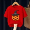 Halloween Pumpkin Kids T Shirt