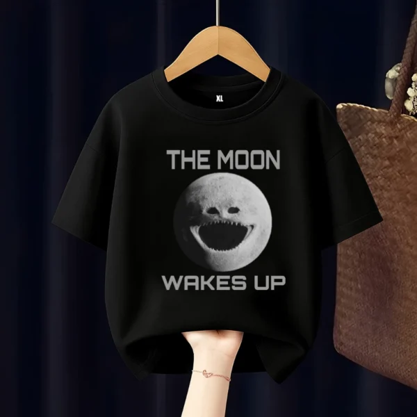 Moon Woke Up Kids T-Shirt