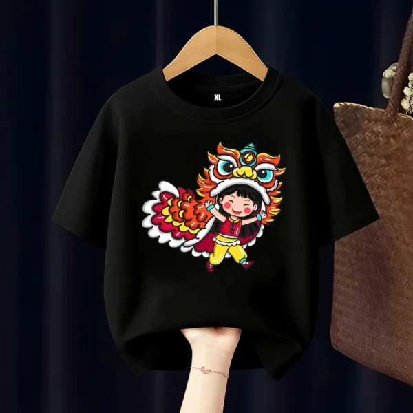 id-11134207-82252-mgj3urqzmoenad.webp Barongsai Lion Dance Kids T Shirt