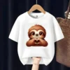 Cute Sloth Kids T Shirt