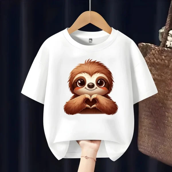 Cute Sloth Kids T Shirt