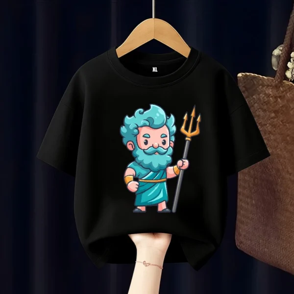 Poseidon Greek God Kids T Shirt