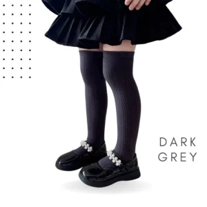 Children Combed Cotton Long Knee Socks 40cm